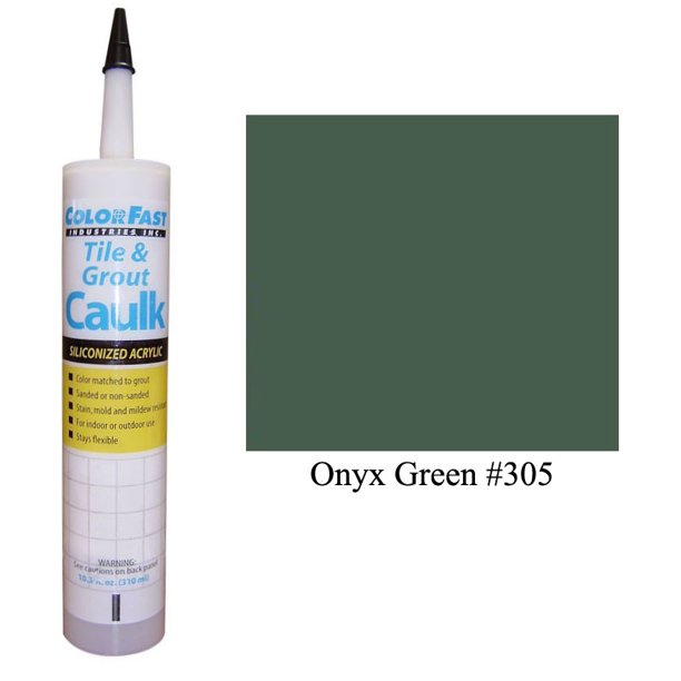 ColorFast Latex Colored Caulk CBP Color Line Onyx Green Sanded