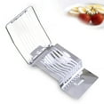 thumbnail image 7 of Stainless Steel Kitchen Ham Slicer | Multipurpose Meat Cheese Splitter Cutter | White Metal Blade | 1 Piece | 14.5x8x2 cm | Durable Food Prep Tool | Easy Grip, 7 of 7
