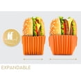 thumbnail image 4 of Reusable Burger Holder Stretchable Burger Bun Shell Eco Friendly For The Elderly Children, 4 of 8
