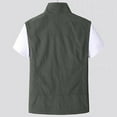 thumbnail image 4 of hopeusince Men's Winter Outdoor Vest Lightweight Quick Dry Sleeveless Jacket with Multiple Pockets Army Green L, 4 of 4