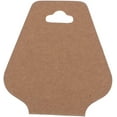 thumbnail image 2 of Trimweaver 100-Piece Triangular Fold Over Display Cards, Kraft Brown, 2 of 3