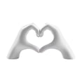 thumbnail image 1 of Escultura de mano de corazón, estatua decorativa de de amor, adorno de mesa, estatuilla de gesto de corazón para interior, estantes, festival, 1 of 8