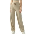 thumbnail image 1 of FAIWAD Womens Wide Leg Yoga Pants Elastic High Waisted Drawstring Workout Plus Size Lounge Pants with Pockets, 1 of 4