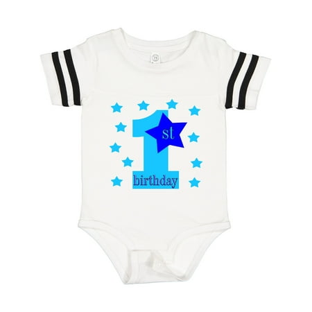 

Inktastic 1st Birthday Boy Stars Gift Baby Boy Bodysuit