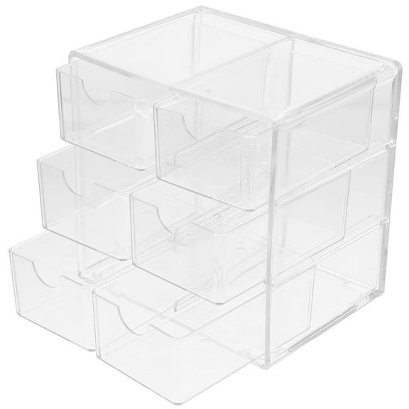 Countertop Sundries Storage Box Vanity Organizer Drawers Student