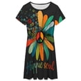 thumbnail image 3 of Stream Music Listen to Songs Women's Dress Short Sleeve Summer Sundress Summer Women Clothes, 3 of 7