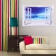 thumbnail image 1 of Adhesivo de pared Jadeshay 2 piezas agua de mar azul PVC 38 x 58,2 cm, 1 of 10