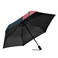 thumbnail image 2 of FORMRS Travel Umbrella Folding Auto Open Close Windproof Rain UV Protection, Pink Geometric, 2 of 8