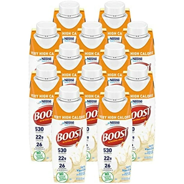 Boost Very High Calorie Nutritional Drink, Very Vanilla No Artificial