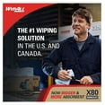 thumbnail image 3 of PowerClean X80 Heavy Duty Wipes - Jumbo Roll, 455 Sheets - Industrial Strength Cleaning Cloths for Garage, Workshop, and Manufacturing, 3 of 9