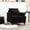 Black, variant on Tufted Club Chair in Emerald Chenille / Relaxing Space in Office