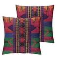 thumbnail image 2 of Nawypu Decorative Throw Pillow Cover Peru Peruvian Pattern Shape Border Ornament Abstract Violet Folk Textures Indian Geometric Pillow Cover Pillow Case for Couch Bed Car Sofa 2pcs, 2 of 6