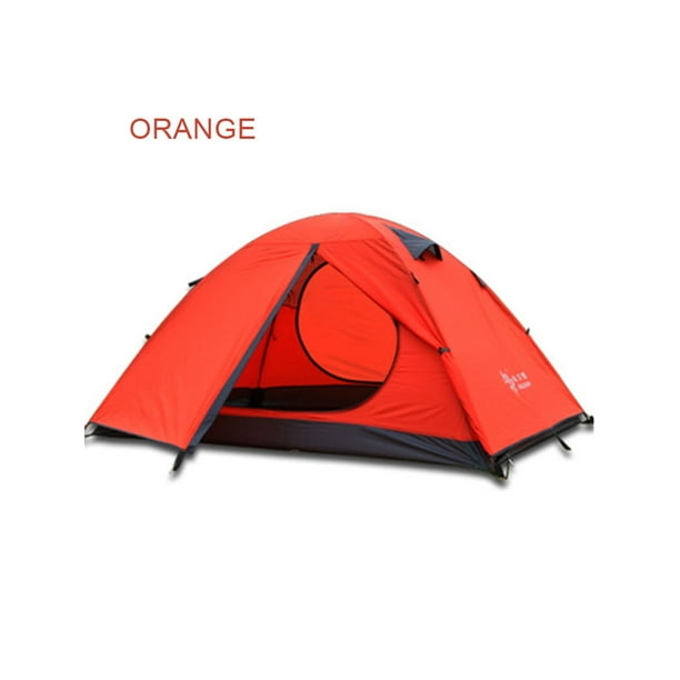 2 Persons Camping Tent Double Layer Ultralight Backpacking Tent Outdoor Portable Hiking Tent 4 Seasons Windproof Waterproof Walmart Com Walmart Com