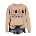 thumbnail image 4 of EHQJNJ Chandail en Molleton pour Femmes Graphique de Noël Chandails en Molleton pour Femmes Très Joyeux Enceinte Noël Graphiques Mignons Mamans Pulls de Noël Chandail en Molleton Col Rond pour Femmes Coupé, 4 of 4