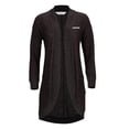 thumbnail image 2 of Women's Black Stanford Cardinal Oversized Cuddle Tri-Blend Cardigan, 2 of 3