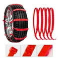 thumbnail image 5 of Uutvmp 5 Pcs Tire Zip Ties for Snow, Reusable Anti Snow Chains of Car, Emergency Snow Plastic Non-Slip Cable Tie, Portable Snow Tire Chain for Pickup Trucks & SUV, 5 of 9