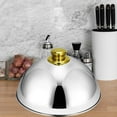 thumbnail image 6 of deevoka 10inch Pot Lid Food Cover Sturdy Woks Lid Practical Lightweight Skillets Lid for Gold, 6 of 9
