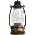 thumbnail image 4 of Lantern Led Battery Powered Camping Lamp, Outdoor Hanging Lantern Flickering Flame Retro Lanterns for Nights Garden Home(Cppper), 4 of 6