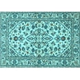 thumbnail image 1 of Ahgly Company Indoor Rectangle Persian Light Blue Traditional Area Rugs, 4' x 6', 1 of 4