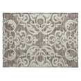 thumbnail image 2 of Addison Rugs Chantille Indoor/Outdoor Transitional Damask Taupe Washable Rectangle Rug, 1'8" x 2'6", 2 of 6