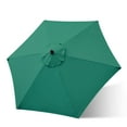 thumbnail image 3 of Bibana Replacement Canopy for 7.5ft Patio Umbrella, Market Umbrella Top with 6 Ribs, Outdoor Umbrella Cover (Dark Green), 3 of 6