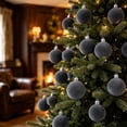 thumbnail image 5 of Qwtwty 42 Pcs Velvet Christmas Ball Ornaments Set, Shatterproof Colorful Christmas Tree Hanging Pendants with Hanging Loop for Holiday Party Decorations, 5 of 8