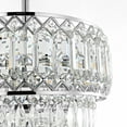 thumbnail image 4 of GetLedel 3-Light Dimmable Crystal Semi-Flush Mount Chandelier Chrome N/A Chrome, 4 of 5