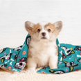 thumbnail image 4 of Pofeuu Skull Cat Print Puppy Blanket,Dog Blankets,Pet Blanket Cozy Cat Blankets for Indoor Cats, Fuzzy Pet Blanket for Kitten Doggy Dog Blankets-Small, 4 of 8