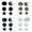 Navy 1PCS & Black 1PCS & White 1PCS & Dark Gray 1PCS, variant on 4/3/2/1 Sets Mesh Shoes Hole Repair Self-Adhesive Sneaker Hole Vamp Repair Sticker Anti-Abrasive Quick Repair Shoes Tool