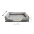 thumbnail image 4 of Dog Bed for Cats & Dogs with Reversible Removable Cover, Non-Slide Bottom & Machine Washable Pad, Suitable for Crate Floor Travel, 17.7x15x5.5in by MPOISVA, 4 of 7