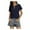 Navy-82, variant on Mittory Womens Summer Deep V Neck Tops Sexy Casual Short Sleeve Low Cut Out T Shirts Blouse