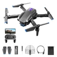 thumbnail image 1 of Modo sin cabeza Drone Quadcopter Adultos Auto retorno LED Luz de control remoto Avión con hélices de repuesto Volar juguete negro con cámara 4k 2.4GHz Sweethay EL022583-05B, 1 of 7
