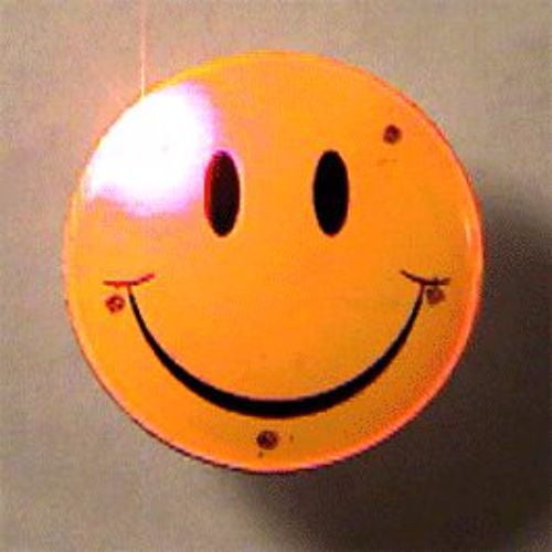 Blinkee Smiley Face Flashing Body Light Lapel Pins