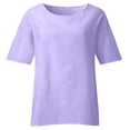 thumbnail image 5 of NJGRAE Plus Size Tops for Women Oversized Pocket T-Shirt Women's Solid Color Crew Neck Short Sleeved Top T Shirt Plus Size Activewear Tops Xxxxl, 5 of 5