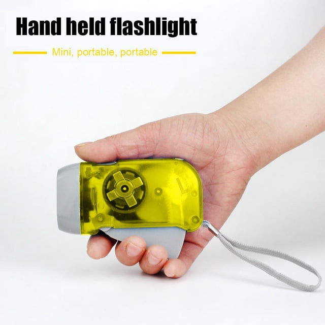 Linterna de dínamo de presión manual FLhrweasw Luz de lámpara de antorcha para el hogar al aire libre
