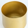 thumbnail image 4 of Kearding 2 uds. Florero dorado con orificio de jarrón de Metal, organizador de almacenamiento moderno decorativo para boda, sala de estar al Jardín y Patio oro 18 cm * 16 cm * 10.5 cm, 4 of 6
