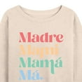 thumbnail image 3 of Instant Message - Madre, Mami, Mama, Ma - Women's Lightweight French Terry Long Sleeve Shirt, 3 of 6