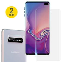 [2 Pack] Galaxy S10 5G Tempered Glass Screen Protector & Camera Lens Protector, Allytech HD Clear Full Coverage Support Fingerprint Sensor Bubble Free Anti-Scratch for Samsung Galaxy S10 5G