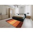 thumbnail image 5 of Ahgly Company Machine Washable Indoor Rectangle Abstract Tomato Red Area Rugs, 6' x 9', 5 of 7