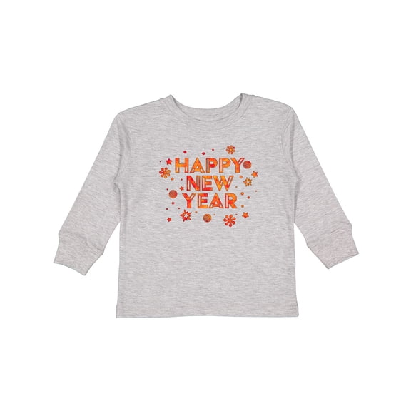 Inktastic Happy New Year Boys or Girls Long Sleeve Toddler T-Shirt