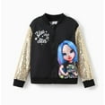 thumbnail image 1 of L.O.L. SURPRISE! Girls Bomber Jackets Graphic Sequins Colorblock Lightweight Varsity Jacket Gift Sizes 3-11, 1 of 5