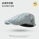 thumbnail image 2 of Gorra plana Gatsby Newsboy, unisex, de mezclilla, lavado claro, ajustable, 2 of 2