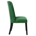 thumbnail image 4 of Modway Baron 19.5" Modern Velvet Dining Chairs in Emerald Green/Black (Set of 2), 4 of 10