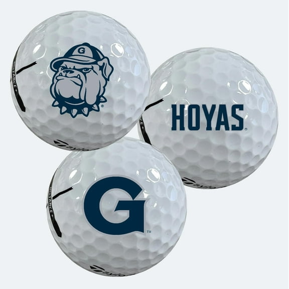 Georgetown University Hoyas Logo Edition Officially Licensed NCAA Taylormade Distance  Golf Balls 12-Pack (Dozen)