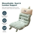 thumbnail image 5 of Car Chair Cushionss 35x30 Cushions Winter Plush Warm Cushions Home Car Onepiece Cushions Cushions Cute Pattern Warm Cushions Suitable For Various Seats Green, 5 of 8