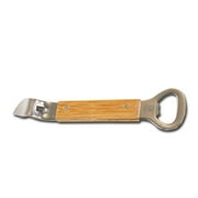 American Metalcraft BBC39 Stainless Steel Hand-Held Deluxe Bottle and Can Opener, 4.5" L, Hardwood Handle