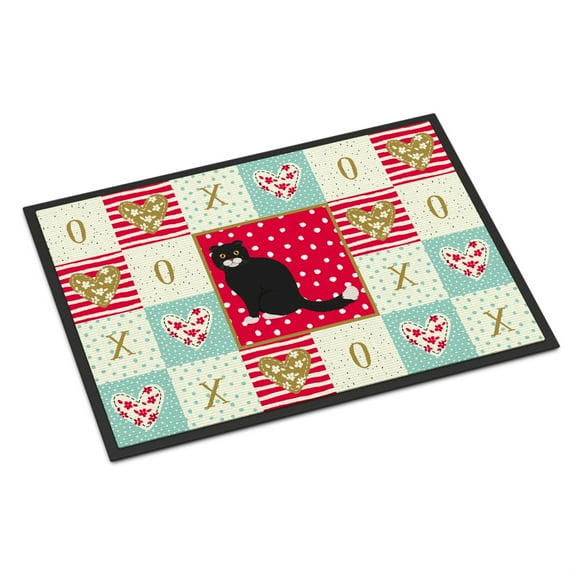 Carolines Treasures Foldex Exotic Fold #2 Cat Love Indoor or Outdoor Mat 24x36 doormats, Multicolor