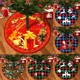 thumbnail image 5 of Falda para árbol de Navidad roja grande, cubierta para pie de árbol de Navidad, cabaña para árbol de Navidad con copos de nieve de Papá Noel, alfombra, base, suministros de decoración, 5 of 5