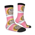 thumbnail image 3 of Uemuo A Funny Cat Pattern Women's Crew Socks, Soft Durable Breathable Moisture-Wicking with Odor Control Cotton socks, 3 of 9