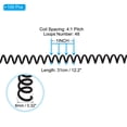thumbnail image 2 of Uxcell 8mm(5/16") Plastic Spiral Binding Coils, 100 Pcs Binding Spirals 40 Sheet Capacity, Black, 2 of 6